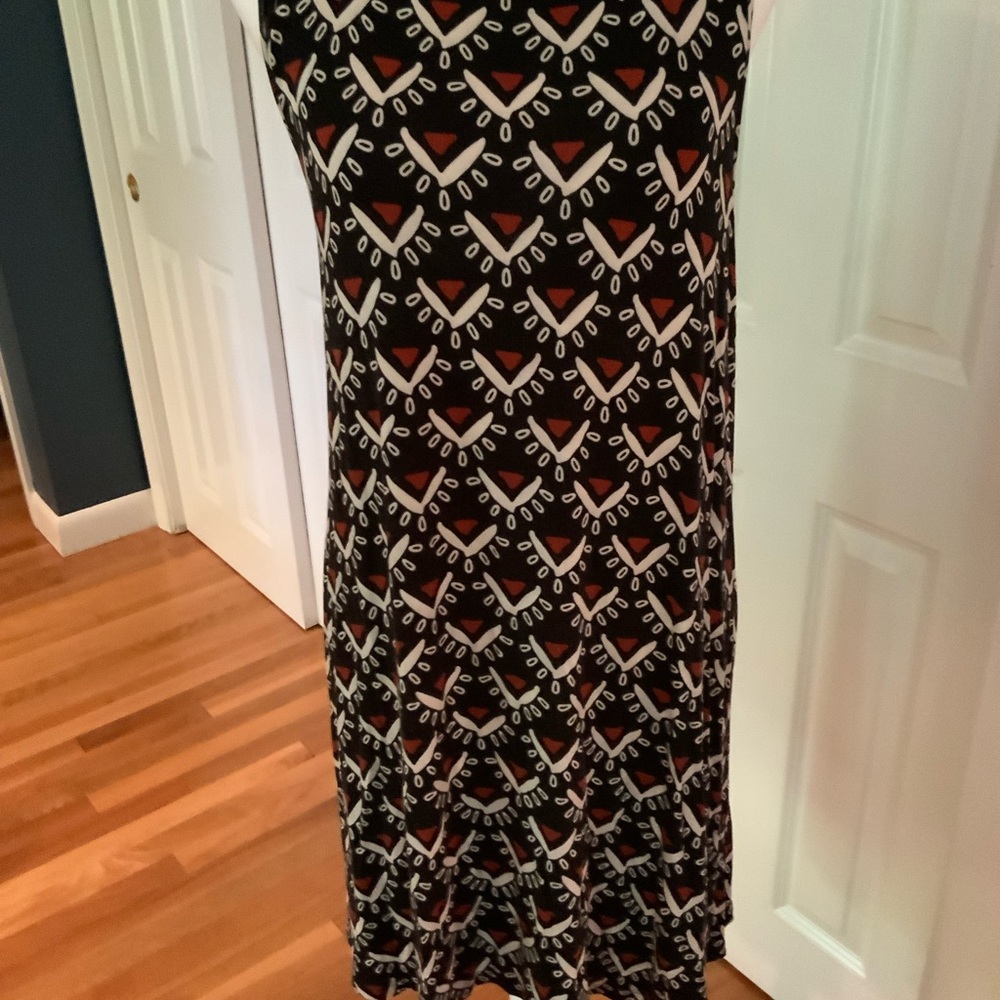 Geometric Patterned Sleeveless Dress